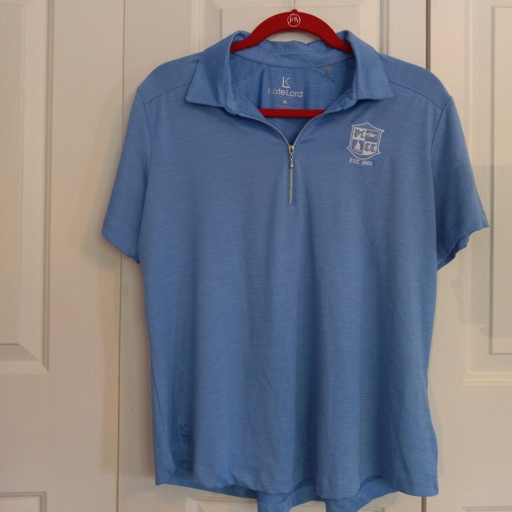 Blue Kate Lord athletic polo, size XL